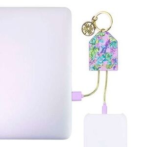 NEW Lilly Pulitzer Apple Charging Tag